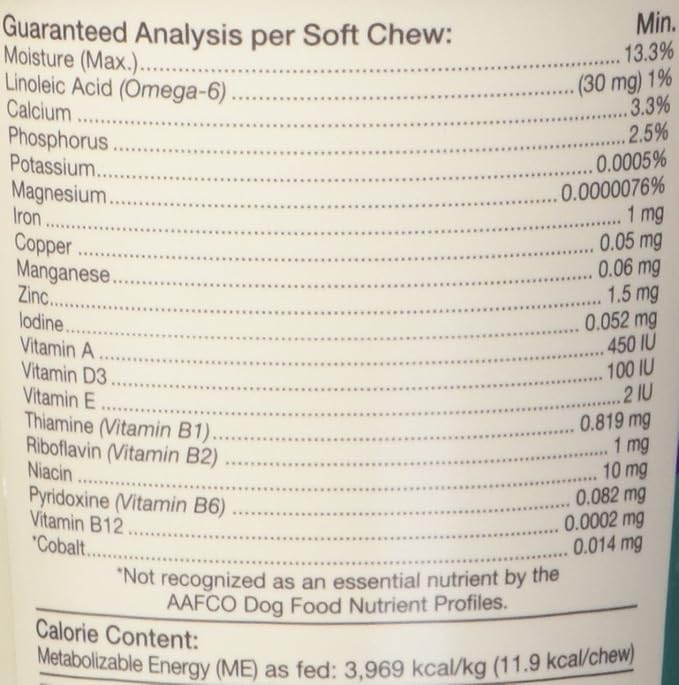 NaturVet VitaPet Adult Daily Vitamins Plus Breath Aid for Adult Dogs, 60 ct Soft Chews, Made in The USA with Globally Source Ingredients