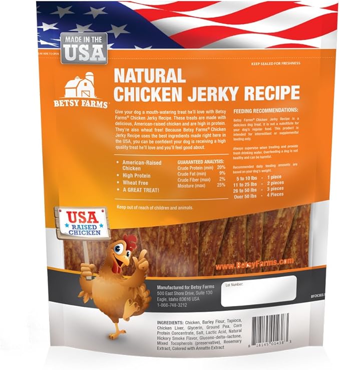 Natural Chicken Jerky Recipe Dog Treats - Chicken Jerky Dog Treats, 12 Oz