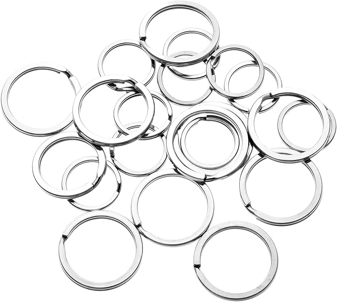 JOVITEC 3 Sets Dog Tag Clip Dog ID Tag with Rings Holder for Dogs and Cats Collars Harnesses