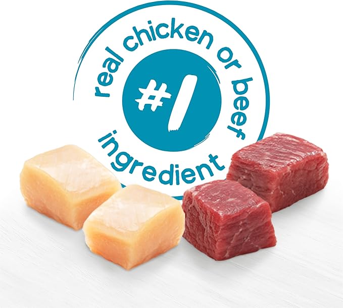 Beneful IncrediBites Grilled Chicken Flavor and Filet Mignon Flavor Wet Food for Small Dogs Variety Pack - 3.5 Ounce (Pack of 12)