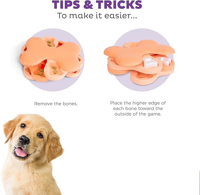 Nina Ottosson by Outward Hound Puppy Tornado Treat Puzzle Enrichment Toy for Puppies, Level 2 Intermediate, Pink