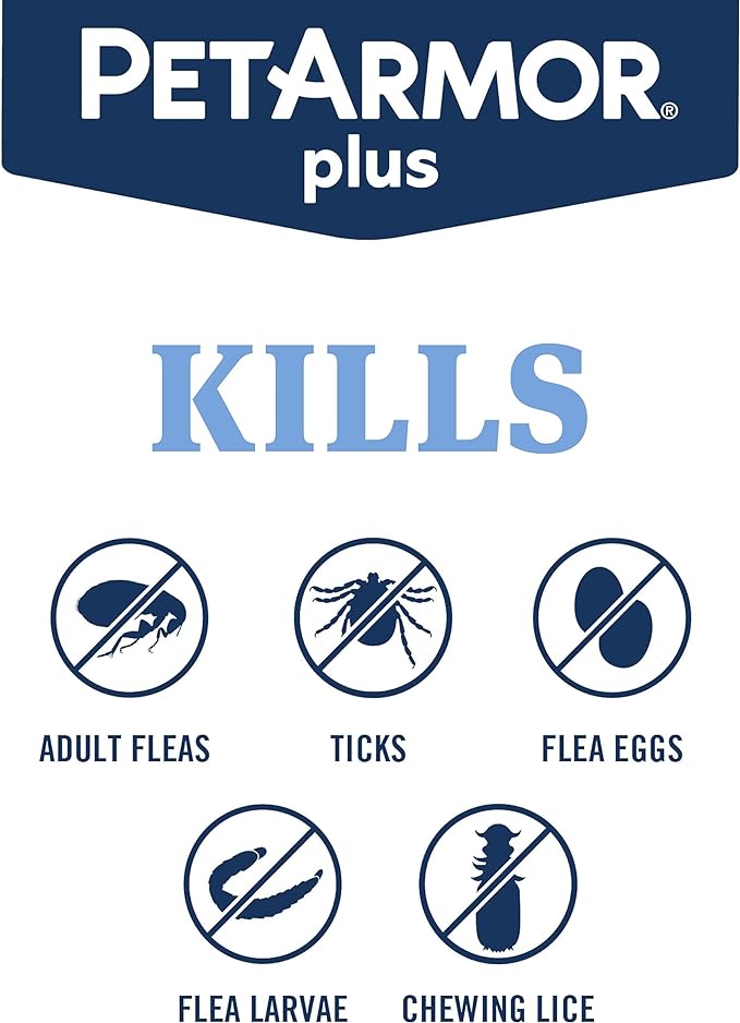 PetArmor Plus Flea and Tick Prevention for Cats, Cat Flea and Tick Treatment, 1 Dose, Waterproof Topical, Fast Acting, Cats Over 1.5 lbs