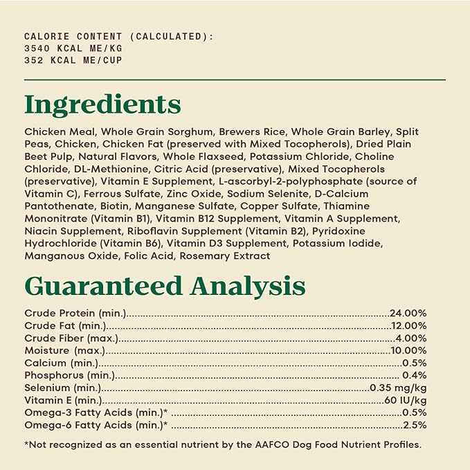 Nutro Max Senior Dry Dog Food with Farm-Raised Chicken, 25 lb. Bag
