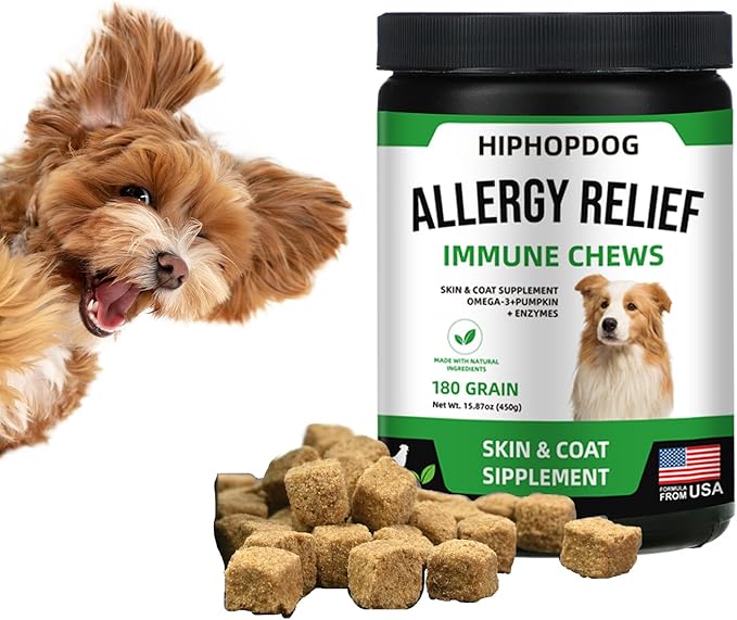 Multivitamin Dog Supplement, Glucosamine Chondroitin for Dogs, Probiotics, Omega Fish Oil, Dog Supplements & Vitamins, Dog Vitamins for Skin and Coat Allergies, (Beef 180 ct)