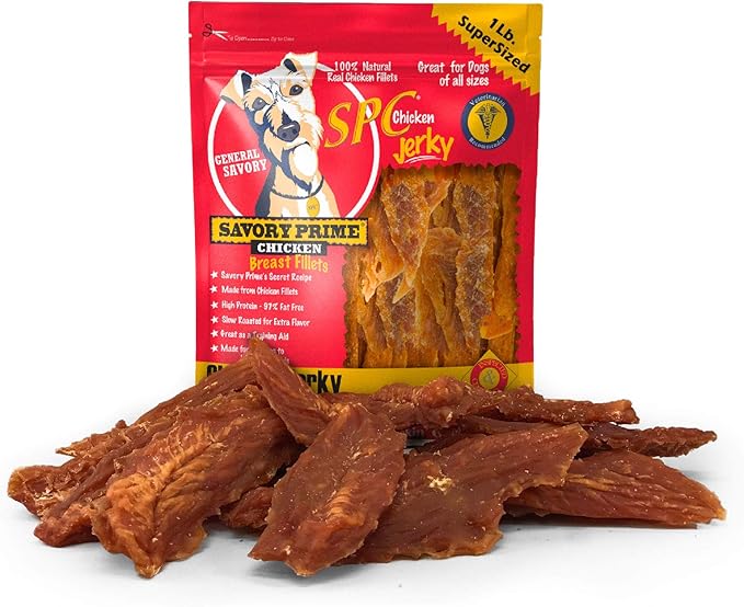 Savory Prime Chicken Jerky Treat, 16-Ounce, All Breed Sizes, Model: 30016