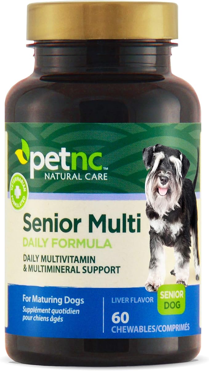 PetNC Natural Care Senior Multi Chewables for Dogs, 60 Count