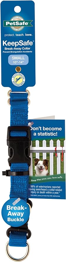 Petsafe KeepSafe Break-Away Collar, Prevent Collar Accidents for your Dog or Puppy, Improve Safety, Compatible with Lead Use, Adjustable Sizes,Royal Blue