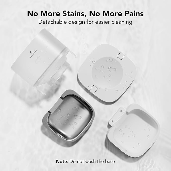 PETLIBRO Automatic Cat Feeder, Automatic Cat Food Dispenser with Timer Interactive Voice Recorder, Auto Cat Feeder with 1-4 Meals Control Dry Food, White Transparent