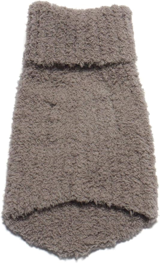 Barefoot Dreams CozyChic Ribbed Pet Sweater, Dog Clothes-Warm Gray