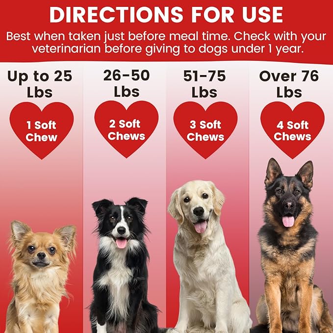 Cranberry Supplement for Dogs | Urinary Tract and UTI Support Chews | Incontinence and Bladder Control Nutritional Bites with D Mannose, Marshmallow Root, Probiotics, for Liver, Kidney