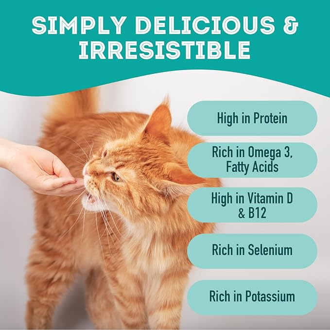 Dehydrated Protein Wild Salmon & Tuna Treat for Dogs & Cats Slowly Dehydrated Raw Single Ingredient Keep Nurtients Vitamins and Healthy Oils Made