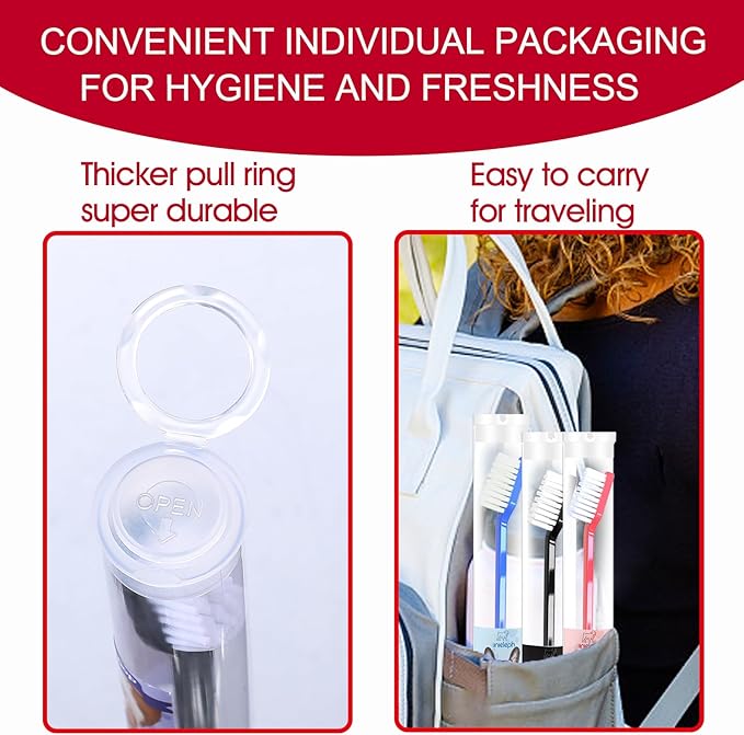 VibrantPet Toothbrush Set - 8-Pack with Dual-Head Design, Transparent Tube Packaging for Convenient Storage and Travel | Enhance Pet Dental Care