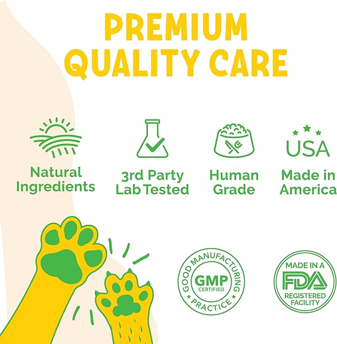 LuckyTail’s Natural Flea and Tick Prevention for Dogs - Brewers Dried Yeast with Garlic for Dogs - Vitamin B Supplements for Dogs - Made in The USA - Aprox. 180 Soft Chews