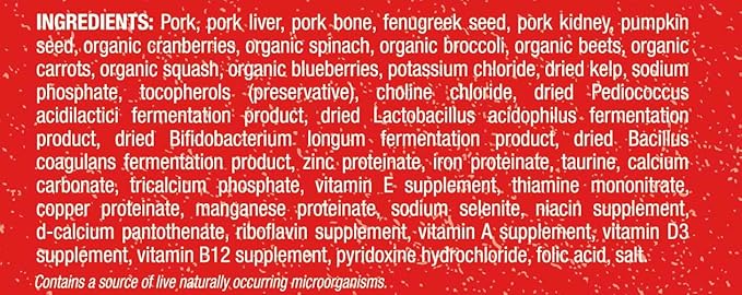 Stella & Chewy's Freeze Dried Raw Dinner Patties – Grain Free Dog Food, Protein Rich Purely Pork Recipe – 14 oz Bag (Packaging may vary)