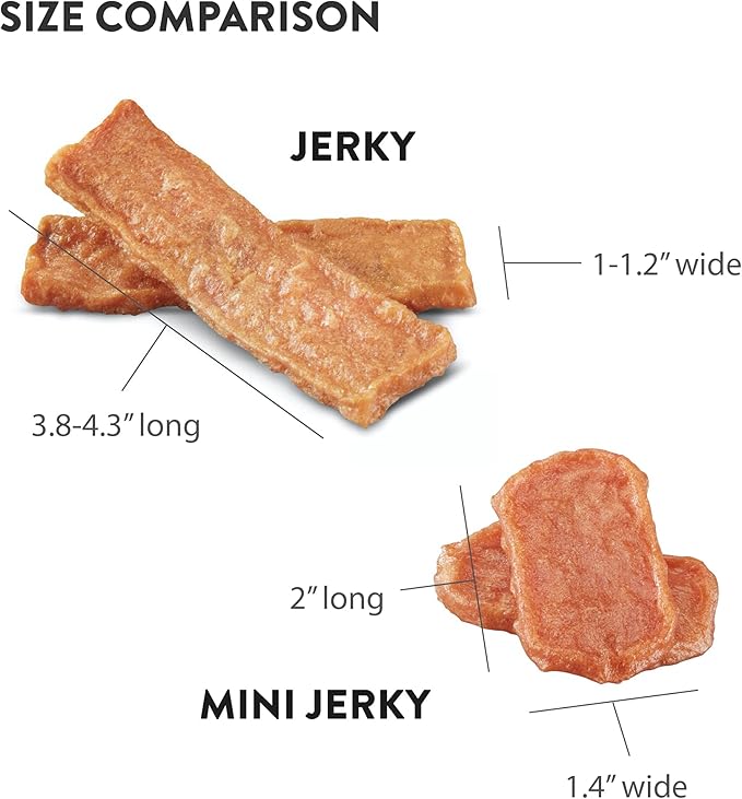 DOGSWELL Jerky for Immunity & Defense – Mini Grain Free Dog Jerky Treat and Immune System Support (4 oz. Duck),29244