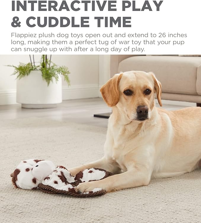 Outward Hound Cuddle Tugs Cow Plush Squeaky Dog Toy