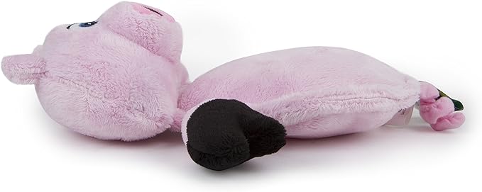Hear Doggy Flatties with Chew Guard Technology Dog Toy, Pig (770301) Large