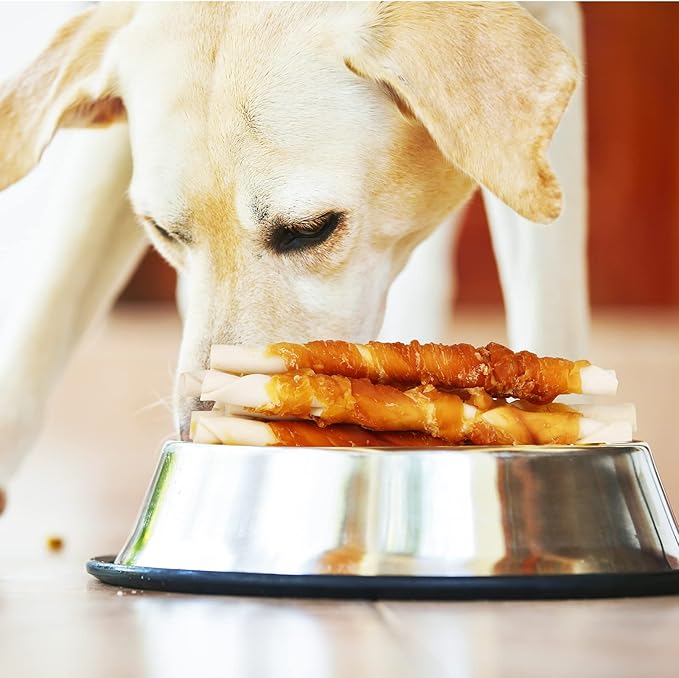 HealthyBones Chicken Breast Wrapped Natural Dog Treats for Cavalier King Charles Spaniel and Other Small Companion Dogs, 18 Count