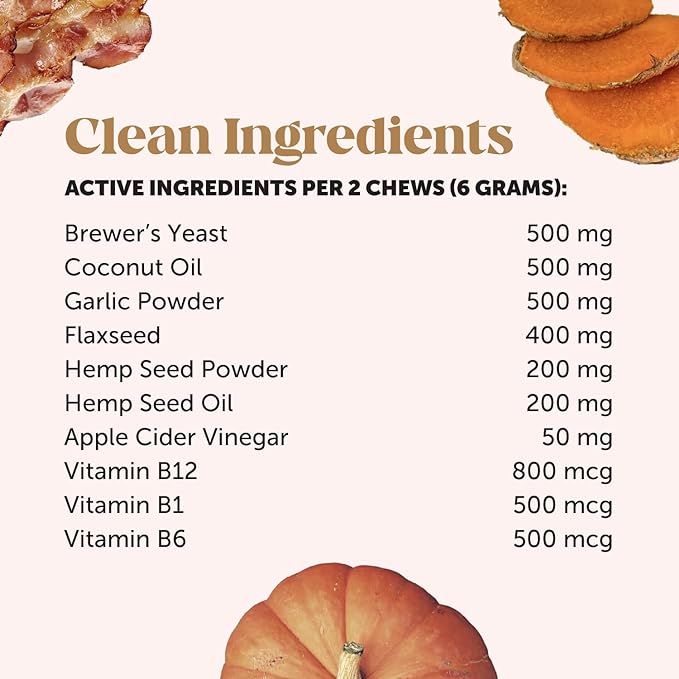 Pet Honesty Flea and Tick Prevention for Dogs Supplement - Natural Flea and Tick Chews for Dogs, Oral Flea Pills, No Harsh Chemicals, Natural Way to Enjoy The Outdoors - Bacon (90 Count)