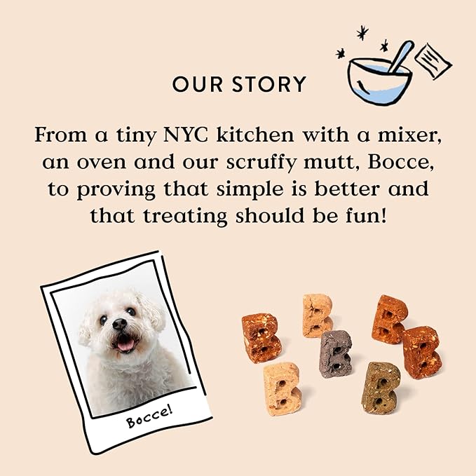 Bocce's Bakery Dailies Brushy Sticks to Support Oral Health & Fresh Breath, Wheat-Free Dental Bars for Dogs, Made with Real Ingredients, Baked in The USA, All-Natural Coconut & Mint, Medium Dogs