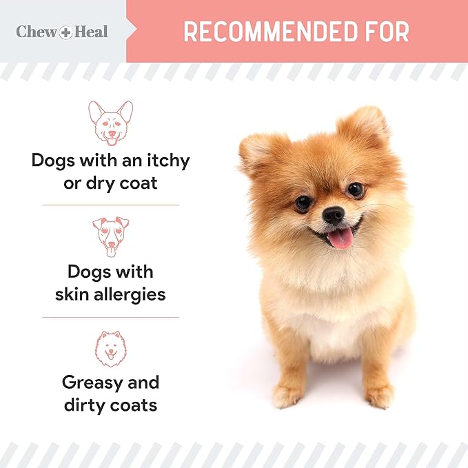 Pure Wild Alaskan Salmon Oil for Dogs - 16 oz. - Pump Cap Bottle - Contains Omega-3 and 6, Vitamin D, EPA, and DHA for Healthy Skin and Coat - Toxin Free