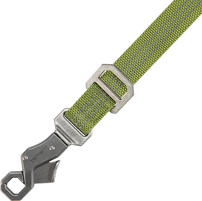 Carhartt Pet Durable Nylon Webbing Leashes for Dogs, Reflective Stitching for Visibility, Light Moss, Large