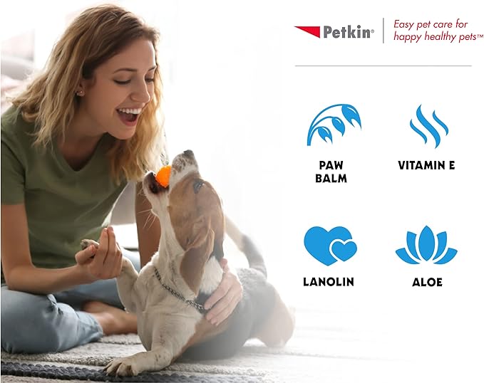 Petkin Paw Wipes Plus, 200 Orange Scented Wipes, 2 Pack - Absorbent Pet Paw Wipes Remove Daily Dirt & Odors - Enriched with Paw Balm Protectant -Easy to Use Pet Wipes for Dogs, Cats, Puppies & Kittens