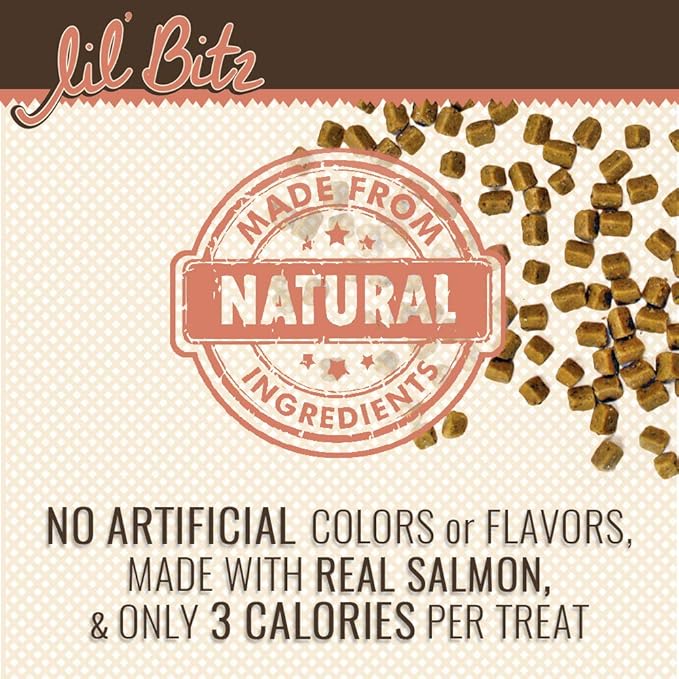 Lil' Bitz training Treats for Cats (1 Pack, All Cat Sizes - Salmon & Liver)