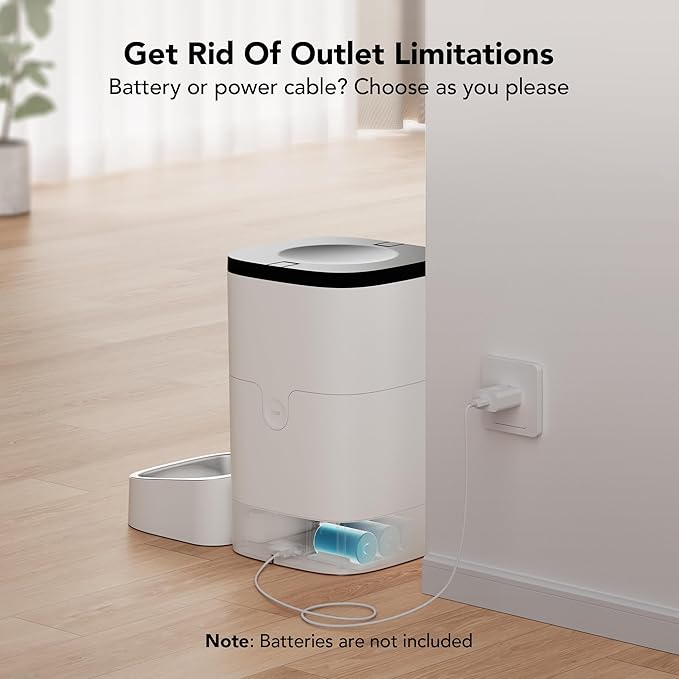 PETLIBRO Automatic Cat Feeder, Wi-Fi Automatic Cat Food Dispenser with Timer Interactive Voice Recorder, Auto Cat Feeder with 1-4 Meals Control Dry Food