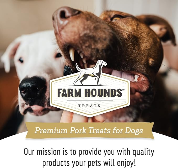 Farm Hounds Dehydrated Pork Kidney for Dogs, 100% Natural, Humane Dried Pig Treats, Regenerative Agriculture Dog Training Treats & Food from Local Farms for All Dog Breeds & Sizes, 2-Pack