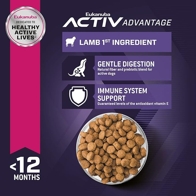 Eukanuba Puppy Lamb 1st Ingredient Dry Dog Food, 15 lb