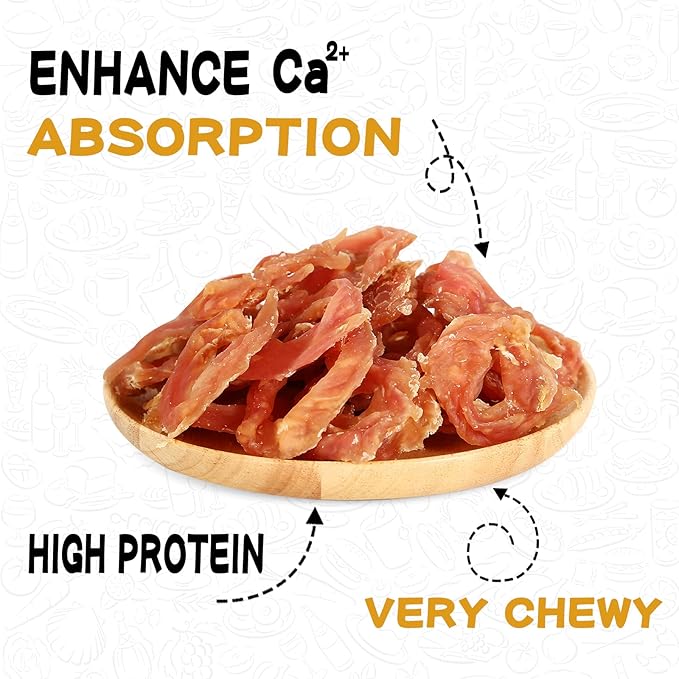 Chicken Jerky Dog Treats, Natural Dog Chicken Jerky Treats w/Taurine, Dog Training Treats, 12.5oz