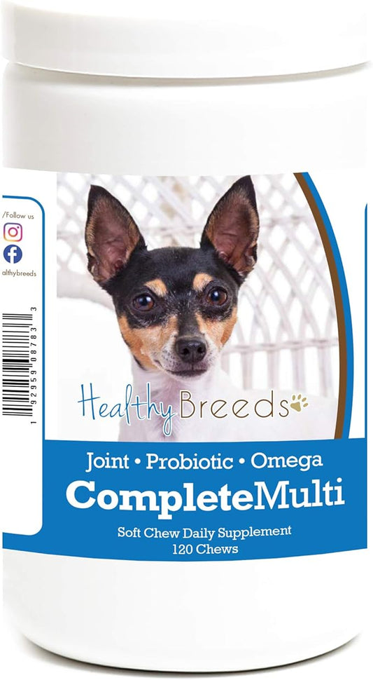 Healthy Breeds Toy Fox Terrier All in One Multivitamin Soft Chew 120 Count