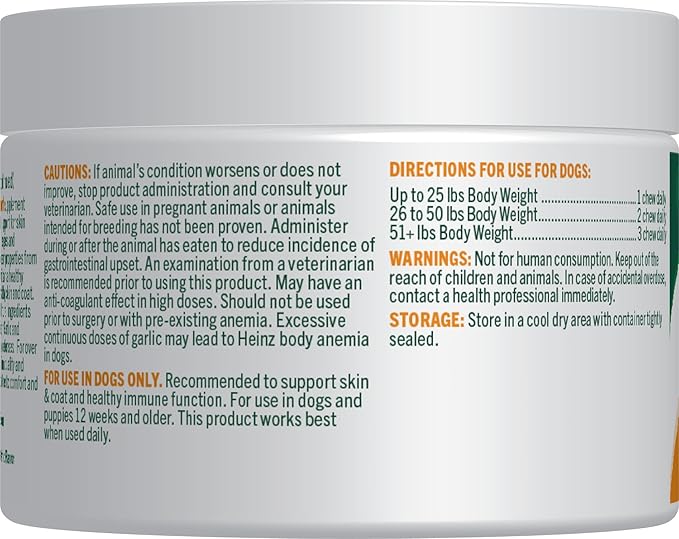 Vet’s Best Flea & Tick Support Soft Chews – Itch Support – Supplement Chews for Dogs – Soothes Skin Irritations Due to Seasonal Allergies, Fleas & Ticks – 60 Chews