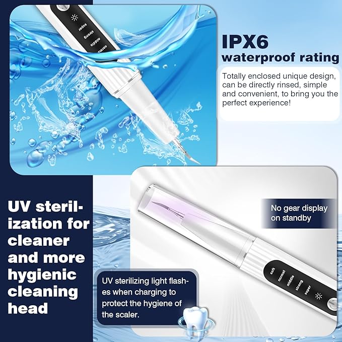 Dog Plaque Remover for Teeth,Dog Tooth Tartar Remover,5 Modes Pet Ultrasonic Tooth Cleaner, Dental Care Teeth Cleaning Kit, Teeth Cleaner for Large and Small Dogs