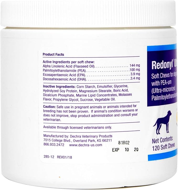 Dechra Redonyl Ultra Soft Chews for Dogs (100mg), 120 Soft Chews