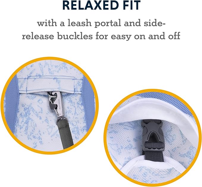 Ruffwear, Swamp Cooler Dog Vest, Evaporative Cooling for Hot Weather, Compatible with Most Harnesses, Heliotrope Purple, XX-Small