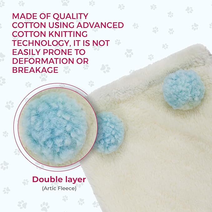 Adjustable Dog Noise Cancelling Ear Muffs Noise Protection - No Flap Ear Wraps for Dogs - Snoods Dog Headband Ear Covers for Anxiety Relief, Thunderstorms, Fireworks & Grooming (White, Small)