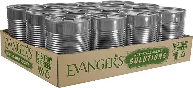 Evanger's Grain-Free Single Protein Game Meats for Dogs & Cats, Rabbit, 12.8 OZ, Pack of 12