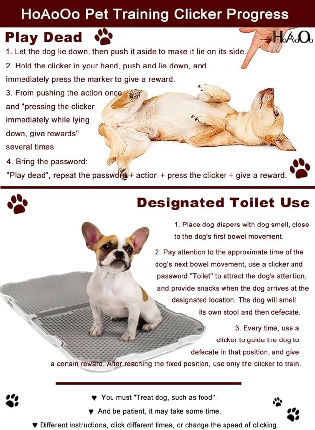 Pet Training Clicker with Wrist Strap - Dog Training Clickers (New Black + Blue)