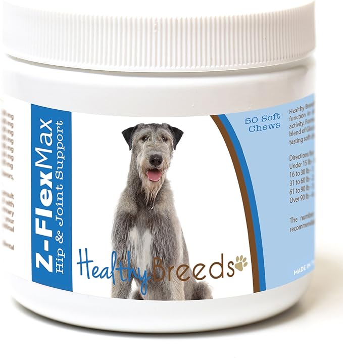 Healthy Breeds Irish Wolfhound Z-Flex Max Hip and Joint Soft Chews 50 Count