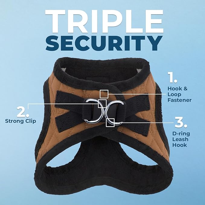 Voyager Step-In Plush Dog Harness – Soft Plush, Step In Vest Harness for Small and Medium Dogs by Best Pet Supplies - Harness (Beige Plush), S (Chest: 14.5 - 16")