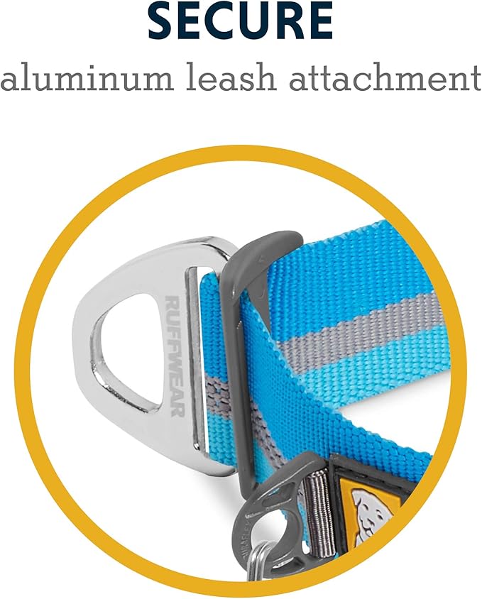 Ruffwear, Top Rope Dog Collar, Reflective Collar with Metal Buckle for Everyday Use, Blue Dusk, 14"-20"