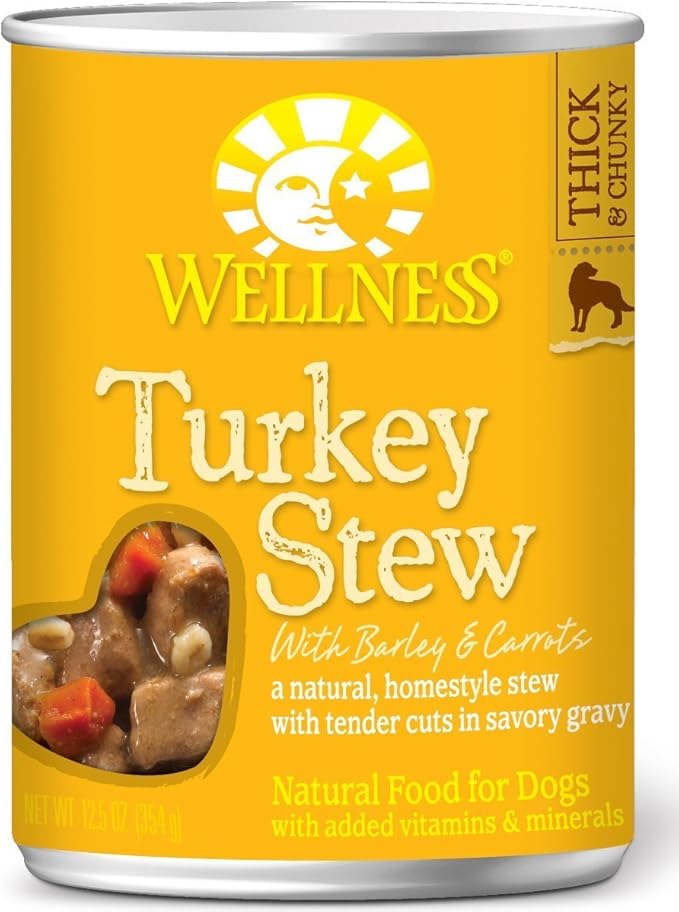 Wellness 3 Flavor Variety Pack of Grain-Free Stew for Dogs, 12.5 Ounces each, Beef, Turkey and Chicken