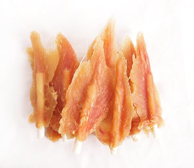 Dog Treats, Rawhide Sticks Insert Chicken Breast, Dogs Chew Treats, 5.5 Inch, 8 oz
