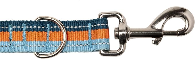 Furhaven Bungee Dog Leash w/ Quick Release Easy Tether - Sea Breeze Stripe, One Size