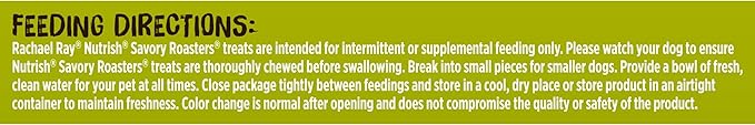 Rachael Ray Nutrish Savory Roasters Real Meat Dog Treats, Roasted Chicken Recipe, 5 Ounces (Pack of 5), Grain Free