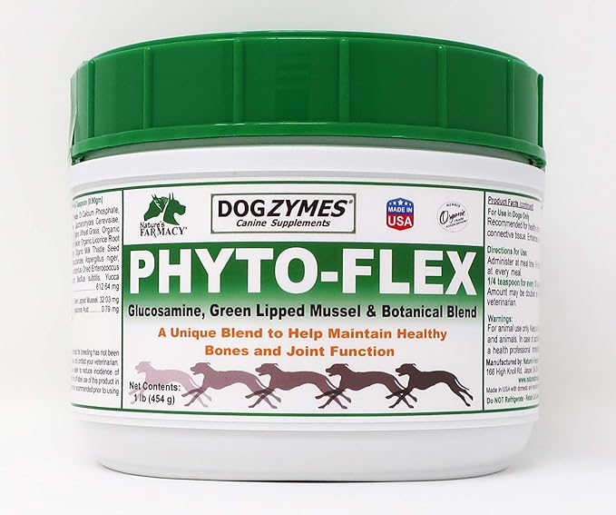 Dogzymes Phyto Flex - Glucosamine, Chondroitin, MSM and Hyaluronic Acid… (1 pound)