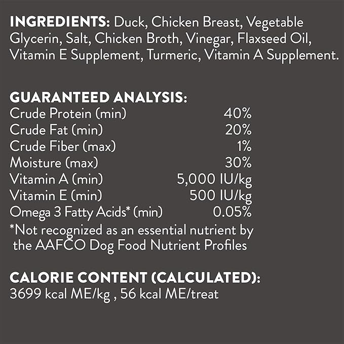 Dogswell Immunity & Defense, Flaxseed Oil, Turmeric, Vitamin E & A, Healthy Aging, Duck Jerky 20 oz, Model: 842222