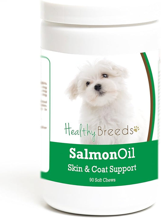 Healthy Breeds Maltese Salmon Oil Soft Chews 90 Count